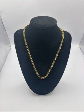 1928 Shiny Gold Rope Necklace - Women Jewelry